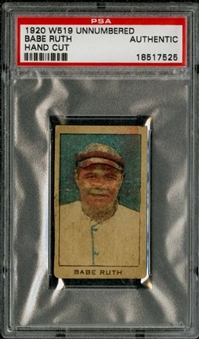 1920 W519 Unnumbered Babe Ruth Hand Cut – PSA AUTHENTIC  